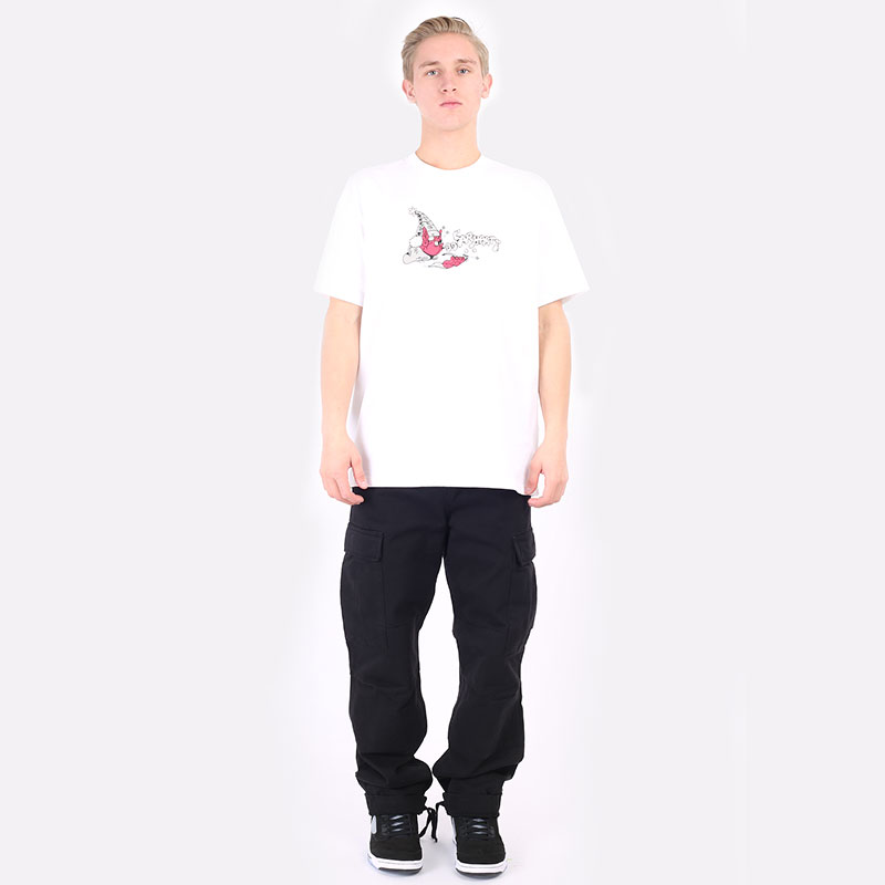 мужская белая футболка Carhartt WIP S/S Kogancult Wizard T-Shirt I029632-white - цена, описание, фото 5